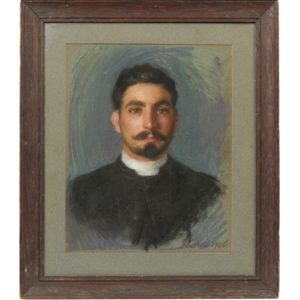 rabbi danglow, pastel, isaac michael cohen, portrait painter