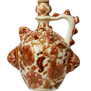 Zsolnay, Iznik style jug, inspired by Turkish design, floral motifs