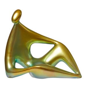 Zsolnay, Eosin glaze, sculpture, c.1960
