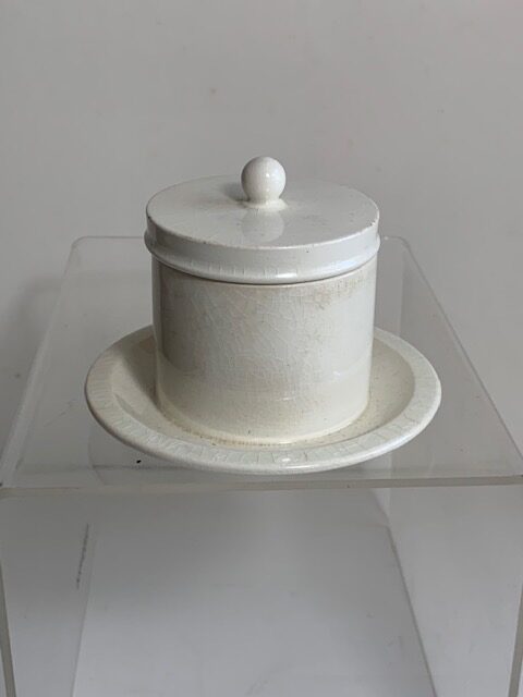 wedgwood, creamware, covered butter top